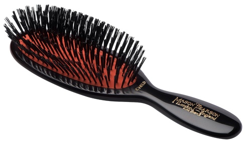 Mason Pearson Pocket Child Bristle Hairbrush CB4 - Dark Ruby
