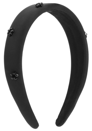 SUI AVA Floral Gleam Headband - Black