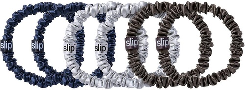 Slip Pure Silk Skinny Scrunchies Midnight 