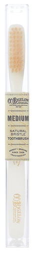 C.O. Bigelow Natural Bristle Toothbrush, Ivory Pearl Medium Bristle
