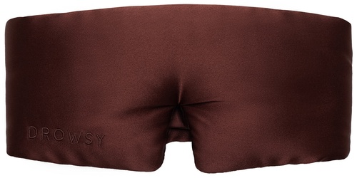 Drowsy Cocoa Glow Eyelash Protecting Silk Sleep Mask