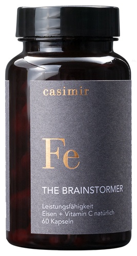 casimir Eisen Bisglycinat für Frauen + natürliches Vitamin C THE BRAINSTORMER