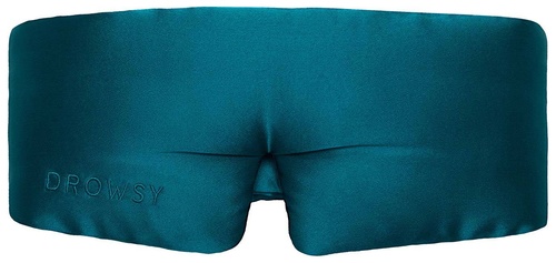 Drowsy Green Sapphire Eyelash Protecting Silk Sleep Mask