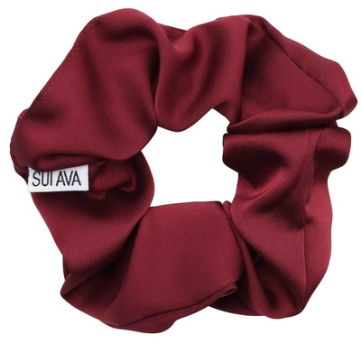 SUI AVA Ribbon Scrunchie - French Wine