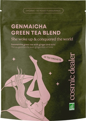 Cosmic Dealer She Woke Up and Conquered the World - Genmaicha Green Tea and Tulsi