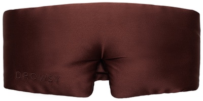Drowsy Cocoa Glow Eyelash Protecting Silk Sleep Mask