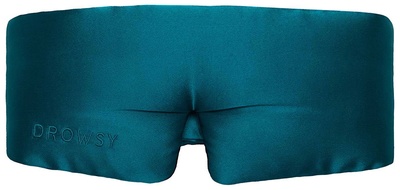Drowsy Green Sapphire Eyelash Protecting Silk Sleep Mask