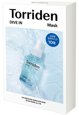 Torriden DIVE-IN Low Molecular Hyaluronic Acid Mask 10 Stück