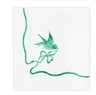 AQUAZURRA SECRET GARDEN NAPKIN - GREEN AND WHITE