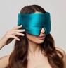 Drowsy Green Sapphire Eyelash Protecting Silk Sleep Mask