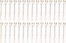 T3 Clip Kit with 4 Alligator Clips and 30 Rose Gold Bobby Pins