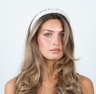 SUI AVA Perlé Headband Small - White